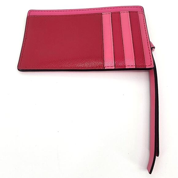 Marc Jacobs Snap Shot Pink Card Case Coin Purse Wallet - Picture 4 of 14